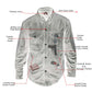 Milwaukee Leather MLM1613 Men's Distressed Brown Casual Biker Rider Leather Shirt w/ Vintage 5 Cent Buffalo Buttons