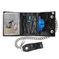 Milwaukee Leather Black Crocodile-Stamped Tri-Fold Leather Wallet - MLW7842