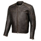 Milwaukee Motorcycle Clothing Co. Men's Anarchy Scooter Style Vintage Brown Premium Leather Riding Jacket MMC10004
