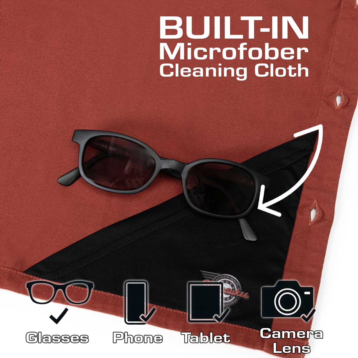 MMCC Men's Pit Line Mechanic Button Up Shirt - Dual Chest Pockets - Microfiber Panel - Rider Ready - MMC16024