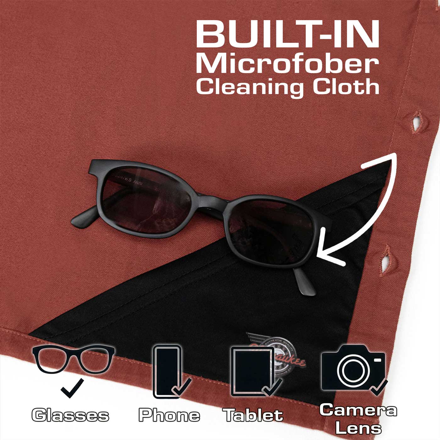 MMCC Men's Pit Line Mechanic Button Up Shirt - Dual Chest Pockets - Microfiber Panel - Rider Ready - MMC16028