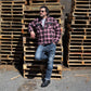 Milwaukee Leather MPM1637 Men's Plaid Mechanic Long Sleeve Flannel Biker Shirt