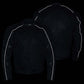 Milwaukee Leather Men's Troubled Black Textile Motorcycle Jacket w/ CE Armor - MPM17029