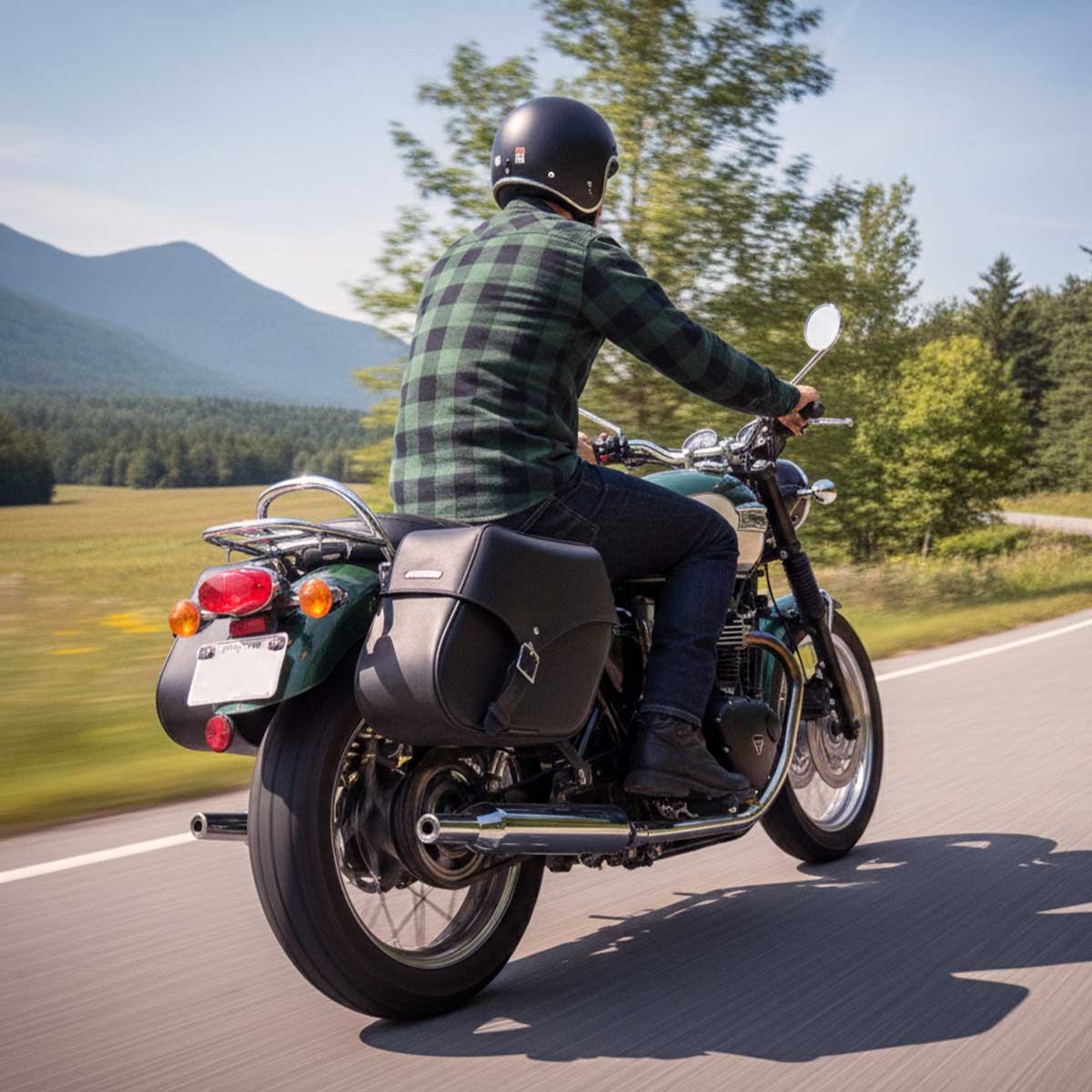 Milwaukee Performance SH66801ZB Medium Zip-Off Single Strap PVC Throw Over Saddlebags