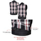 Milwaukee Leather LKM3783 Men's Classic Black Leather Motorcycle Vest with Inside Flannel Liner