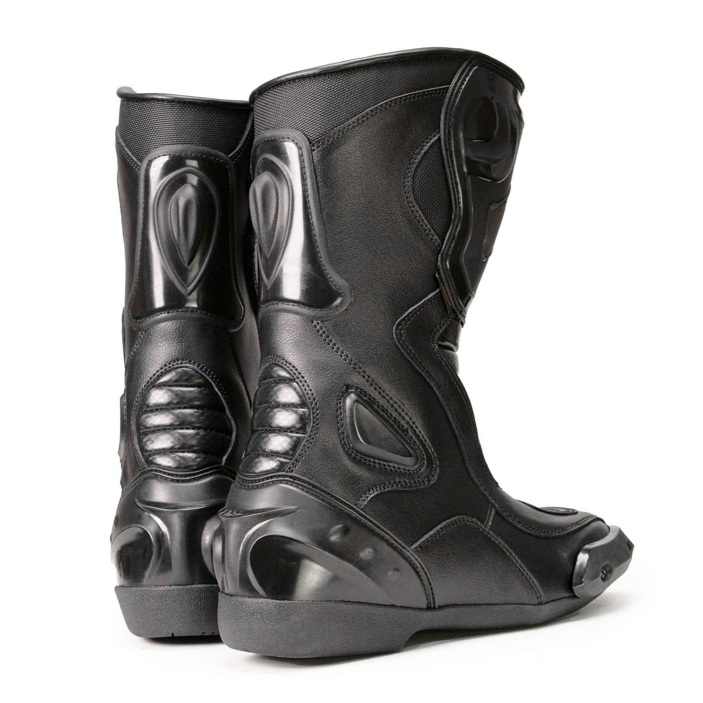 MMCC Men’s Type‑R Sport Boots – Black Waterproof Leather w/ Shift Protection & Quick Closure - MBM9181