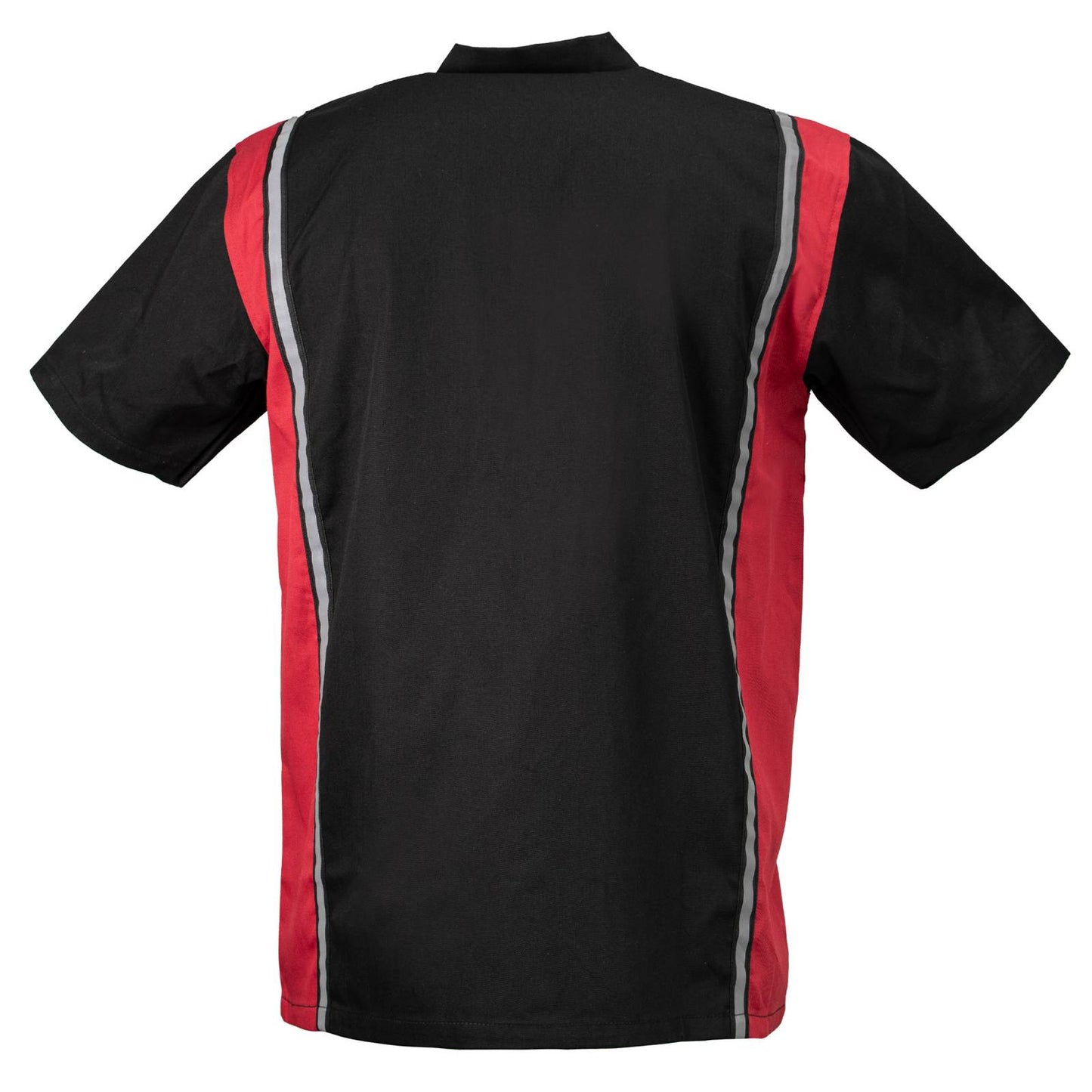 MMCC Men's Driftline Red Poly-Blend Mechanic Shirt - MDM11607