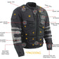 Milwaukee Leather Men's Morph Black/Grey Textile Motorcycle Jacket w/ CE Armor, Removable Sleeves - MPM17026