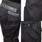 Milwaukee Leather MPM5591 Men's Republic Black CE Armored Motorcycle Denim Jeans Pants Reinforced w/ Aramid Fibers