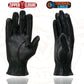 Milwaukee Leather SH226TH Men's Black Thermal Lined Leather Motorcycle Hand Gloves W/ Wrist Zipper Closure