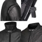 Milwaukee Leather Men's Premium Black Leather Motorcycle Riders Jacket with CE Armor Protection - LKM17003