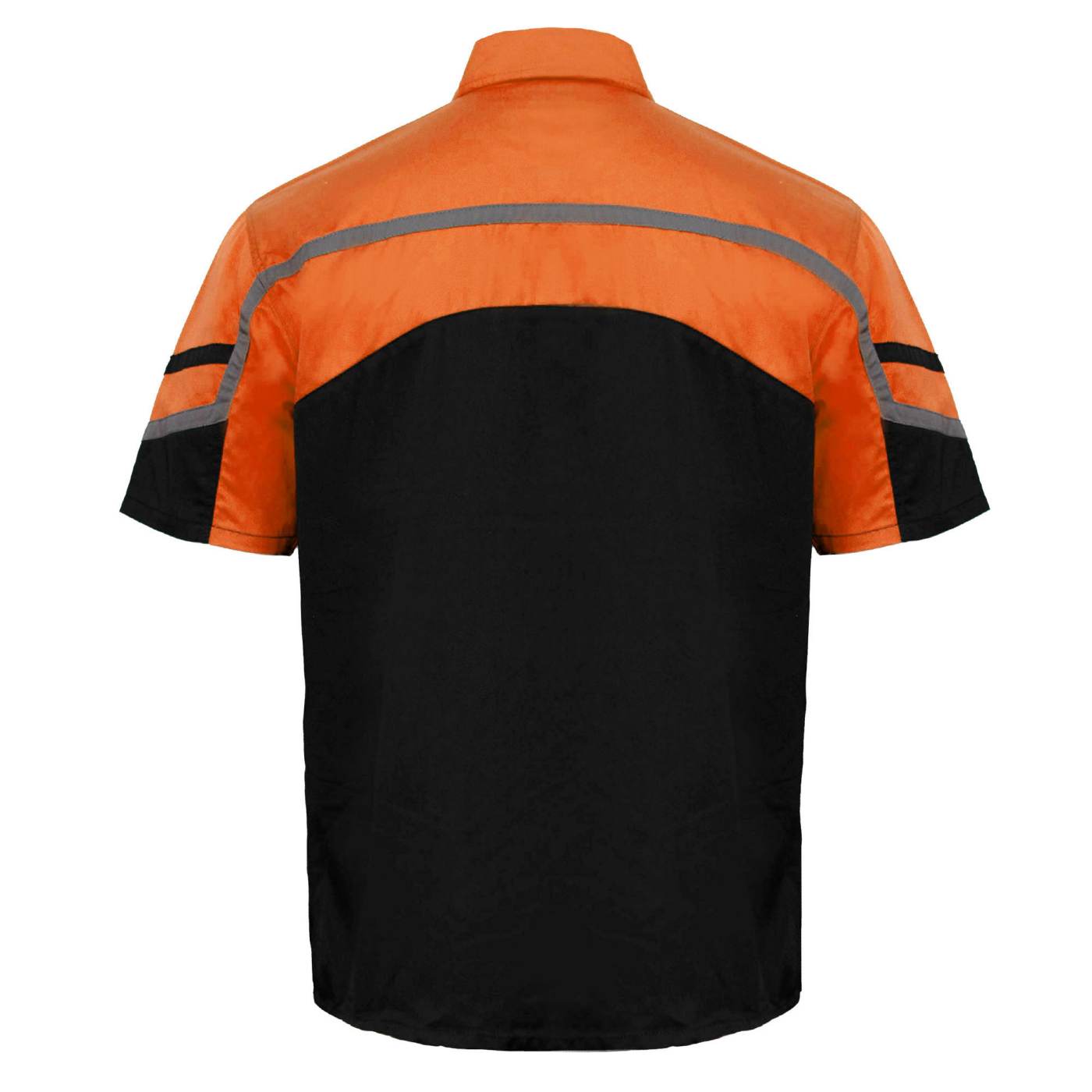 MMCC Men’s Torque Shift Reflective Mechanic Work Shirt - 50/50 Cotton Poly Blend - MDM11616