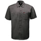 MMCC Men's Steel Grey Super Duty Classic Mechanic Button Up Shirt - 2 Chest Pockets - Microfiber Panel - MDM11628