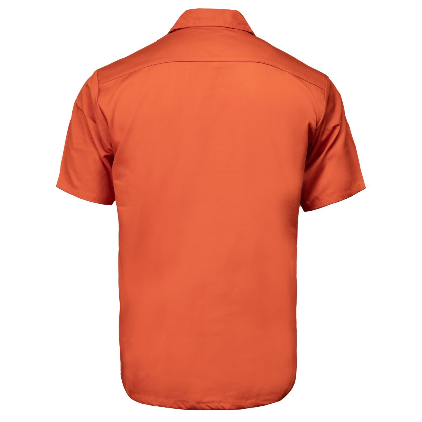 Milwaukee Leather MDM11686 Men’s OrangeButton-Up Heavy-Duty Work Shirt - Classic Mechanic Shirt w/ Pockets