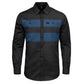 MMCC Men's Block Shift Long Sleeve Mechanic Shop Shirt - Microfiber Panel - MMC16154