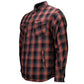 MMCC Men's 'Outlaw' Reversible Flannel Shirt - 100% Cotton Snap Front Plaid w/ Chest and Hand Pockets - MNG11800