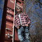 Milwaukee Leather MPM1637 Men's Plaid Mechanic Long Sleeve Flannel Biker Shirt