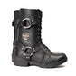 Milwaukee Leather Women's Premium Leather Motorcycle Riding Boots - Lace-To-Toe Harness - Zipper Closure - MBL9391