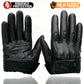 Milwaukee Leather MG7521 Men's Black Leather Gel Padded Palm Motorcycle Hand Gloves W/ Rubberized Protective Knuckle