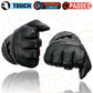 Milwaukee Leather MG7755 Women's Black Leather ’I - Touchscreen Compatible’ Thermal Lined Motorcycle Gloves W/ Gel Palm
