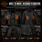 Milwaukee Leather Women’s Galactica Black Leather Vented Motorcycle Jacket with Removable Hoodie - MLL2575