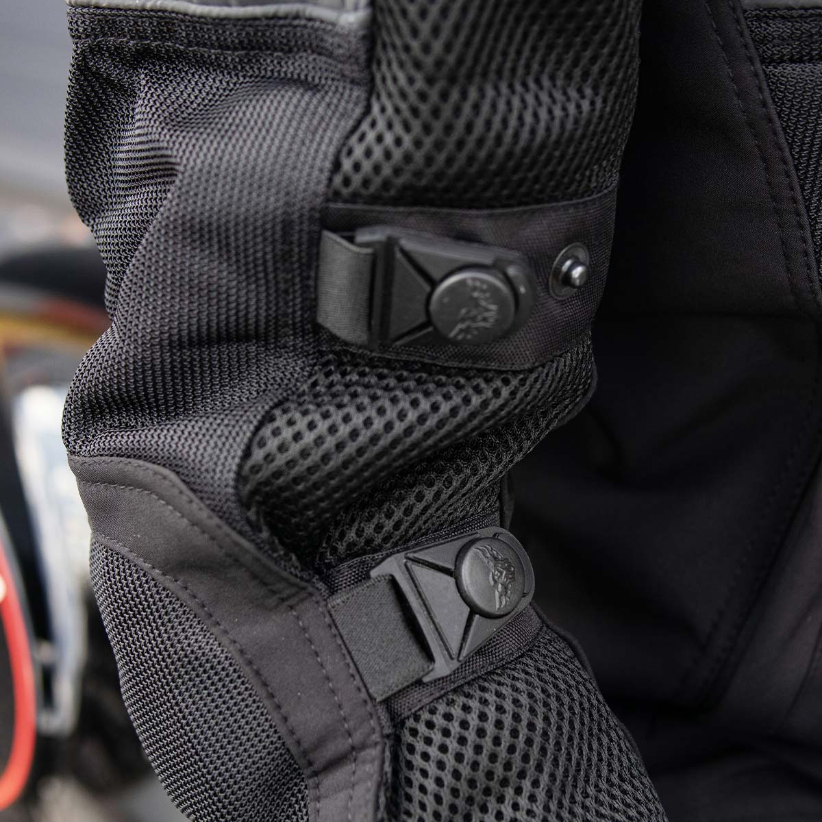 Milwaukee Leather MPL2775 Black Armored Textile Motorcycle Jacket for Women - All Season Jacket w/ Removable Liner