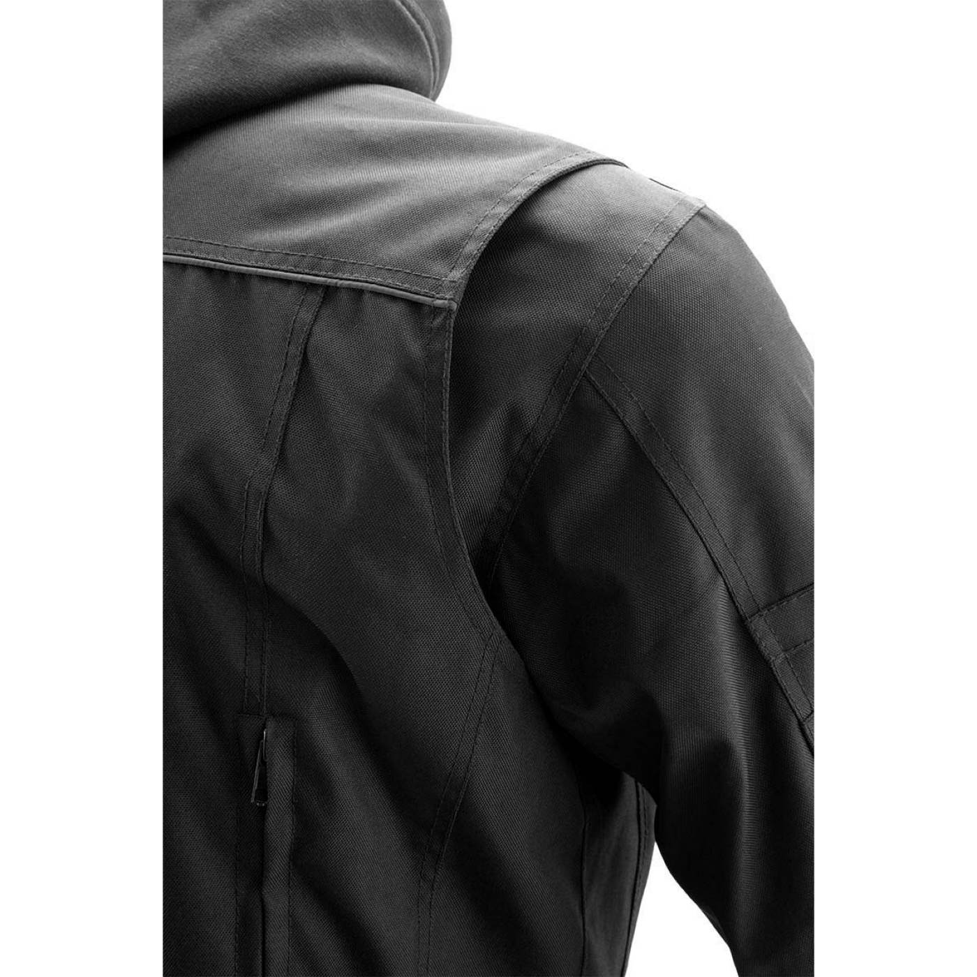 Milwaukee Leather Men's Flight 1300D Nylon Motorcycle Jacket with CE Armor and Removable Hoodie - MPM17017
