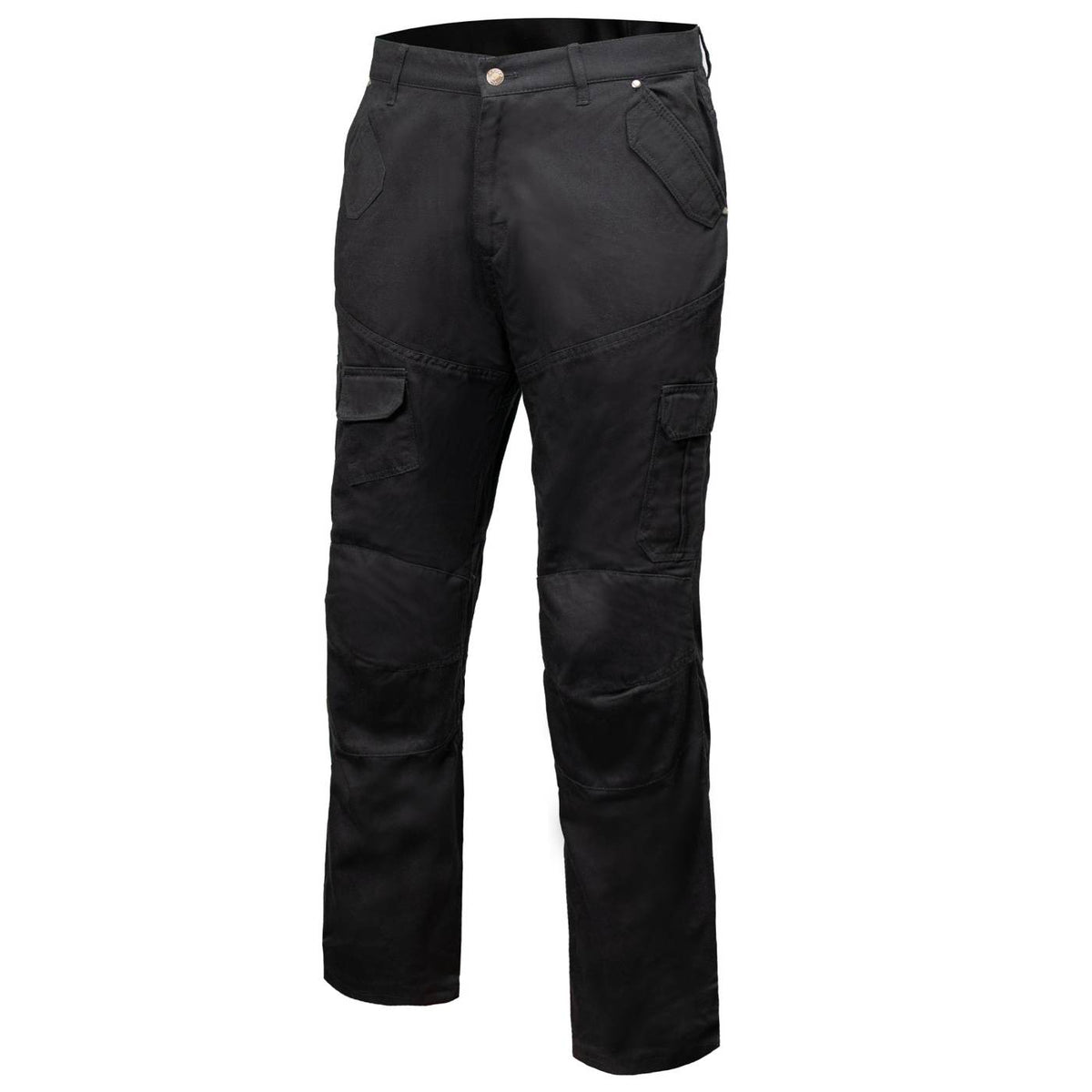 Milwaukee Leather MPM5590 Men's Black CE Armored Cargo Jeans Pants Reinforced w/ Aramid by DuPont Fibers