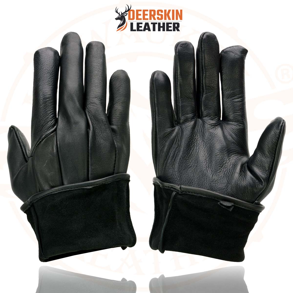 Milwaukee Leather SH864 Men's Gauntlet USA Deerskin Leather Unlined
