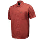 MMCC Men's Orange Super Duty Classic Mechanic Button Up Shirt - 2 Chest Pockets - Microfiber Panel - MDM11627