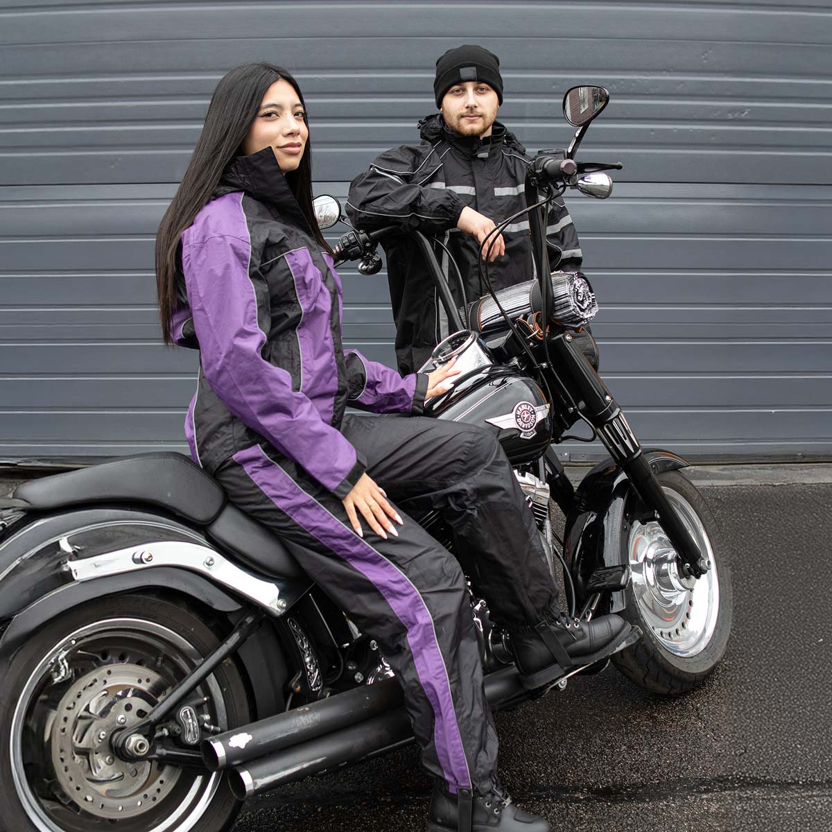 NexGen SH2222 Women's Purple and Black Oxford Water Proof