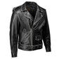 Milwaukee Leather Men's Live to Ride Classic Black Premium Leather CE Armored Motorcycle Jacket - Side Lace - LKM1706