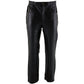 Milwaukee Leather LKM5716 Men's Classic Black Premium Leather Fitted Casual Biker Leather Pants