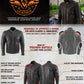 Milwaukee Leather LKM1700 Men's Premium Black Buffalo Leather Cruiser Motorcycle Jacket with CE Armort Protection