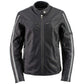 Milwaukee Leather LKL27000 Women’s  Black with Silver Multi Vented Leather Motorcycle Jacket