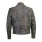 Milwaukee Leather LKM17001 Men's Classic Distressed Gray Motorcycle Leather Riders Jacket