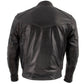 Milwaukee Leather LKM7006 Men's Classic Retro Distressed Brown Leather Jacket with CE Armor Protection