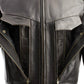 Milwaukee Leather LKM7006 Men's Classic Retro Distressed Brown Leather Jacket with CE Armor Protection