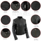 Milwaukee Leather LKL2735 Women's Black Premium Leather Scuba Style Biker Jacket w/ Mandarin Collar