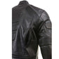 Milwaukee Leather LKM17007 Men's Premium Black Leather Motorcycle Bikers Rider Jacket w/ CE Armor
