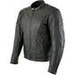Milwaukee Leather LKM7009 Men's Flying Mayhem Skull Premium Black Leather Motorcycle Riders Jacket w/ CE Armor Protection