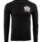 Biker Clothing Co. BCC117002 Men's Black 'Bad Example, You've Been Warned' Long Sleeve T-Shirt