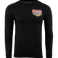 Biker Clothing Co. BCC117005 Men's Black 'Ride Free, American Made' Long Sleeve T-Shirt