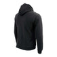 Biker Clothing Co. BCC118025 Men's Classic Black Hoodie with Zipper Closure