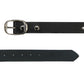 Hot Leathers BLA1132 Men's Don't Thread On Me Black Leather Belt w/ Interchangeable Buckle - 1.5 inches Wide