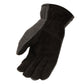 Milwaukee Leather G057 Men's Black and Grey Fleece with Suede Palm Thermal Lined Gloves