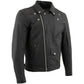 Milwaukee Leather LKM17010 Men's Reaper Premium Matte Black Leather Motorcycle Biker Riders Jacket