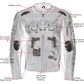 Milwaukee Leather LKM17011 Men's 3 Skull Head Premium Black Leather Motorcycle Jacket with CE Armor