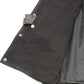 Club Vest CVM1360 Men's Classic Side Lace Blue Denim Vest with Snap Buttons