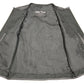 Club Vest CVM3741 Men’s Black Zipper Front Side Lace Leather Vest with Seamless Design